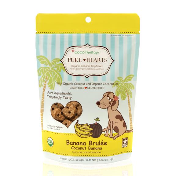 Cocotherapy Pure Hearts Organic Coconut Cookies - Banana Brulee